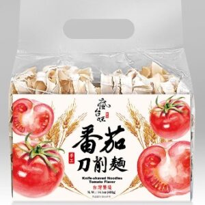 Nouilles coupées au couteau -Saveur tomate
