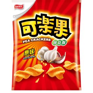 Craquelins aux pois , saveur ail